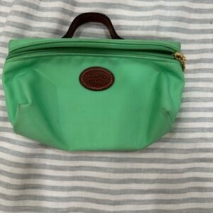 Longchamp Cosmetic Pouch with Brown Accents